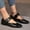 Black, variant on Zedker Shoes for Women Classic Comfort Mary Jane Flats Fashion Casual Dress Shoes Cute Closed Toe Slip On Lightweight Breathable Walking Shoes Black 36