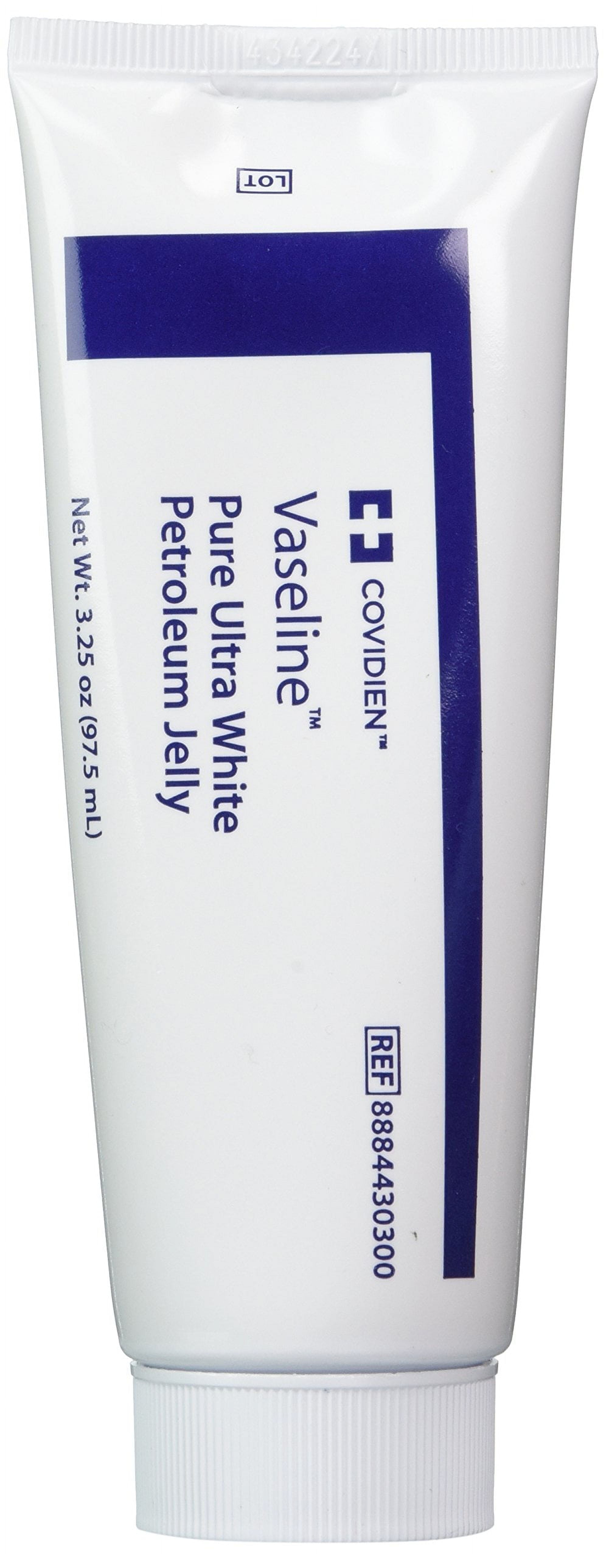 Vaseline Pure Ultra White Petroleum Jelly, Non-Sterile, Soothing, 3.25 oz  Squeezable Tube - Walmart.com