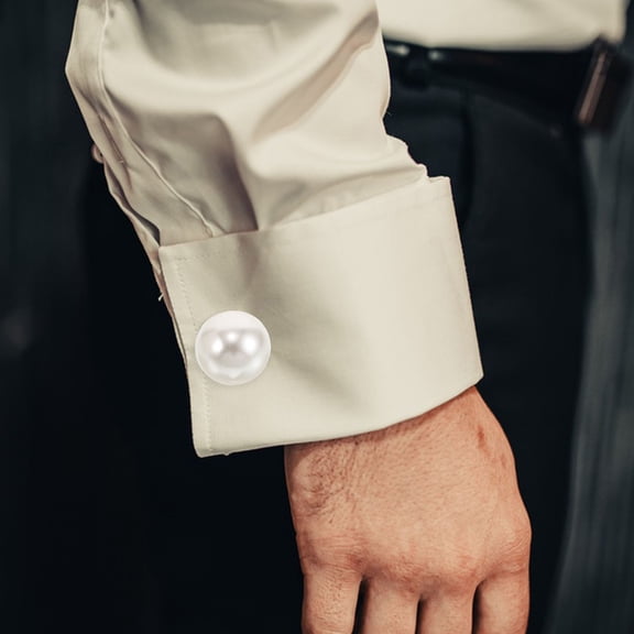 LOLIPPYY 2Pcs Men's Cufflinks Tone Zinc Alloy Elegant Dress Shirt Studs