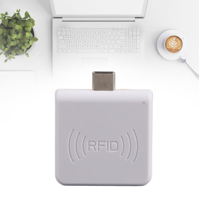 Card Reader, USB Reader Stable Integrated Compact for Document Transmission Black,White