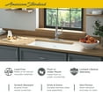 thumbnail image 4 of American Standard Delancey 30-in x 19-in Single Bowl Cast Iron Kitchen Sink in Brilliant White, 4 of 8
