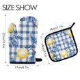 thumbnail image 2 of Yayeee Oven Mitts and Pot Holder Set of 4 Heat Resistant Kitchen Gloves Baking Hot Pad, Light Lemon, 2 of 5