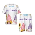 thumbnail image 1 of Balery Watercolor Gnome Garden Conjunto de Pijama Infantil de Manga Corta con Estampado – Ropa de Dormir de Algodón Suave-4X-Large, 1 of 5