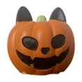 thumbnail image 2 of Halloween Atmosphere Home Decorative Ornaments, Resin Crafts Spooky Pumpkin Model Cat Face Pumpkin, 2 of 9