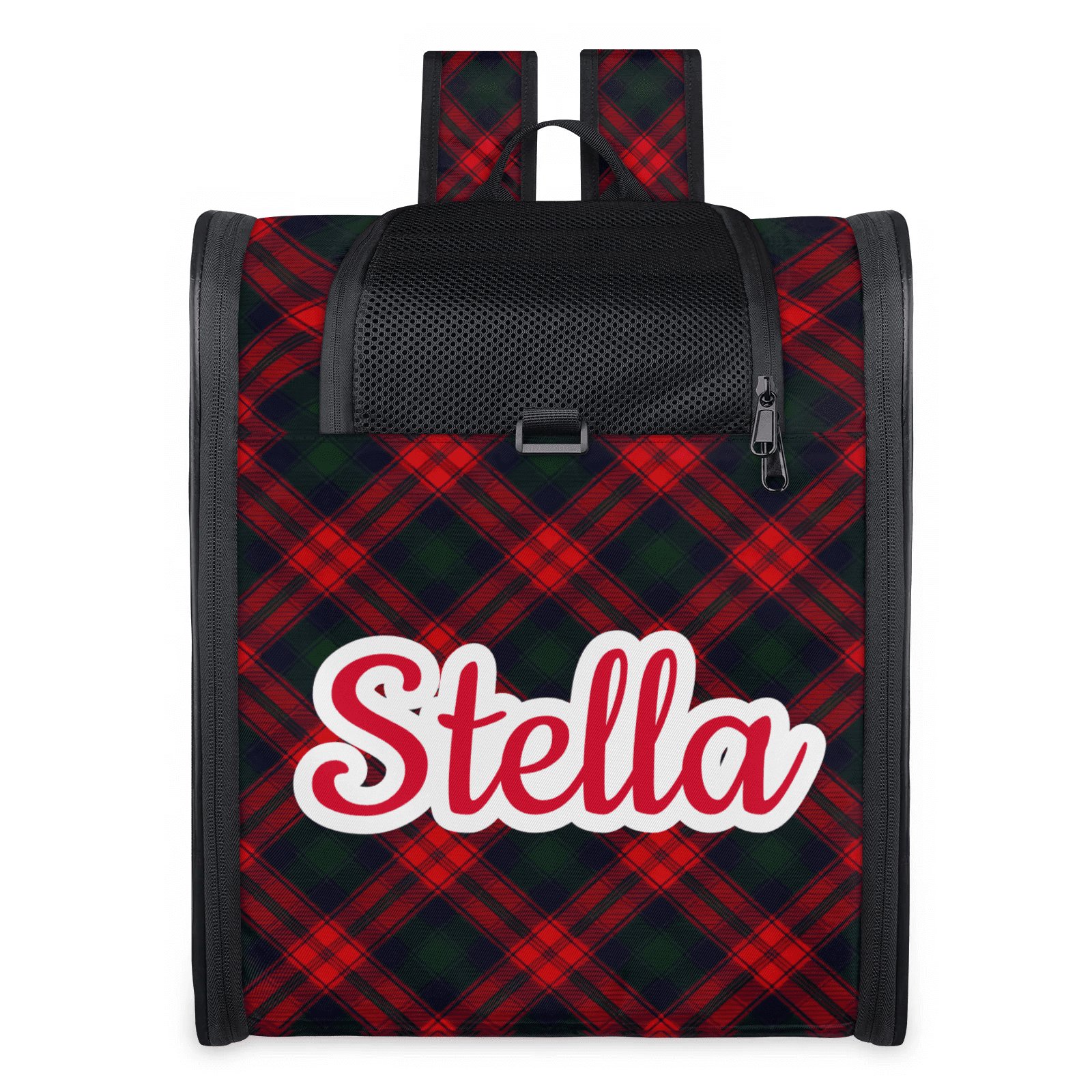 Dog Carrier Backpack for Small Dogs Cats Puppies,Customized Pet Carrier Backpack with Name,Pet Backpack Bag with Ventilation Mesh and Safety Leash Removable Mat for Hiking, Travel, Outdoor