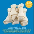 thumbnail image 6 of 4-5 inch Rawhide Bones for dogs (25 count) Premium Rawhide Bone Chews | Free Range Grass Fed Cattle with No Hormones, Additives or Chemicals | by 123 Treats, 6 of 12