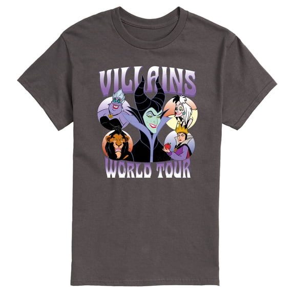 Disney Villains - World Tour - Men's Short Sleeve Graphic T-Shirt