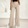 thumbnail image 2 of BODOAO Women's Wide Leg Palazzo Pants 2026 Dressy Casual Lounge Workout Sweatpants High Waisted Loose Trousers for Travel Office Daily Wear Weekend and Vacation Outfits Khaki S, 2 of 9