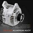 thumbnail image 4 of A-Premium Alternator Compatible with Nissan Maxima 2004 2005 2006 2007 2008 V6 3.5L, 12V 120Amp Clockwise 6-Groove Pulley, Replace# 23100-7Y020, 400-40032, TG12C014, 4 of 8