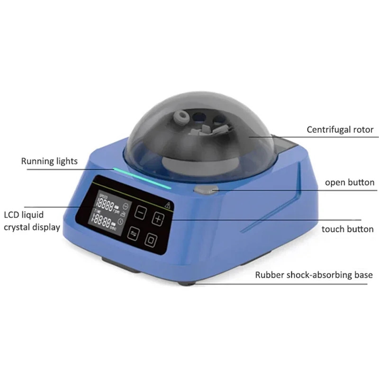 Mini Pocket Centrifuge Lab Micro Low Speed Portable Beauty Serum Small Separator Rotor ,Efficient Separation