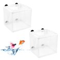 thumbnail image 1 of Fish Breeding Box 2PCS Aquarium Breeder Box Fish Hatchery Isolation Box Net Breeding Box with Suction Cup for All Types of Aquariums, Cold Water, Tropical and Sea Fish, 1 of 3