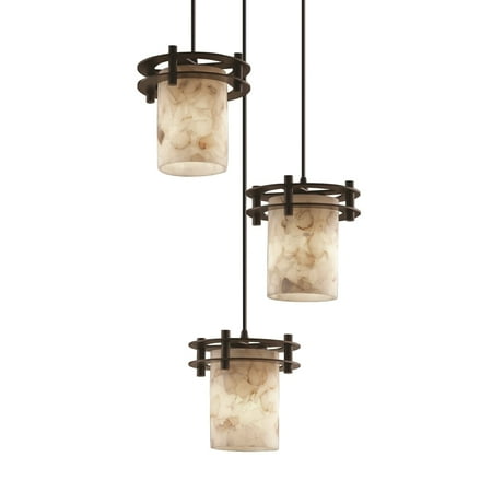 Justice Design Group Wire Mesh Pendants 1-light Dark Bronze Pendant, Cone Shade