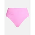 thumbnail image 5 of Time and Tru Women's and Women's Plus Ribbed High Waisted Bikini Bottoms, Sizes XS-3X, 5 of 5