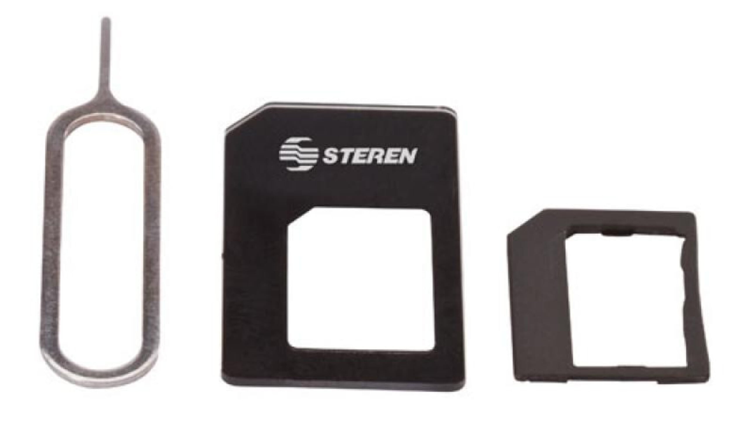Steren Sim Card Adaptor Kit Nano/Micro/Full Size with Sim Tray Key