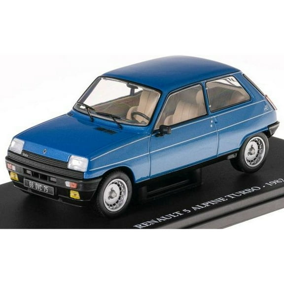 Renault 5 Alpine Turbo Diecast Model 1:24 scale Blue Ex Mag