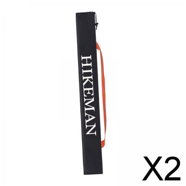 2 bolsas impermeables para almacenamiento de postes de tienda con cordón, equipo de senderismo y acampada 2 piezas