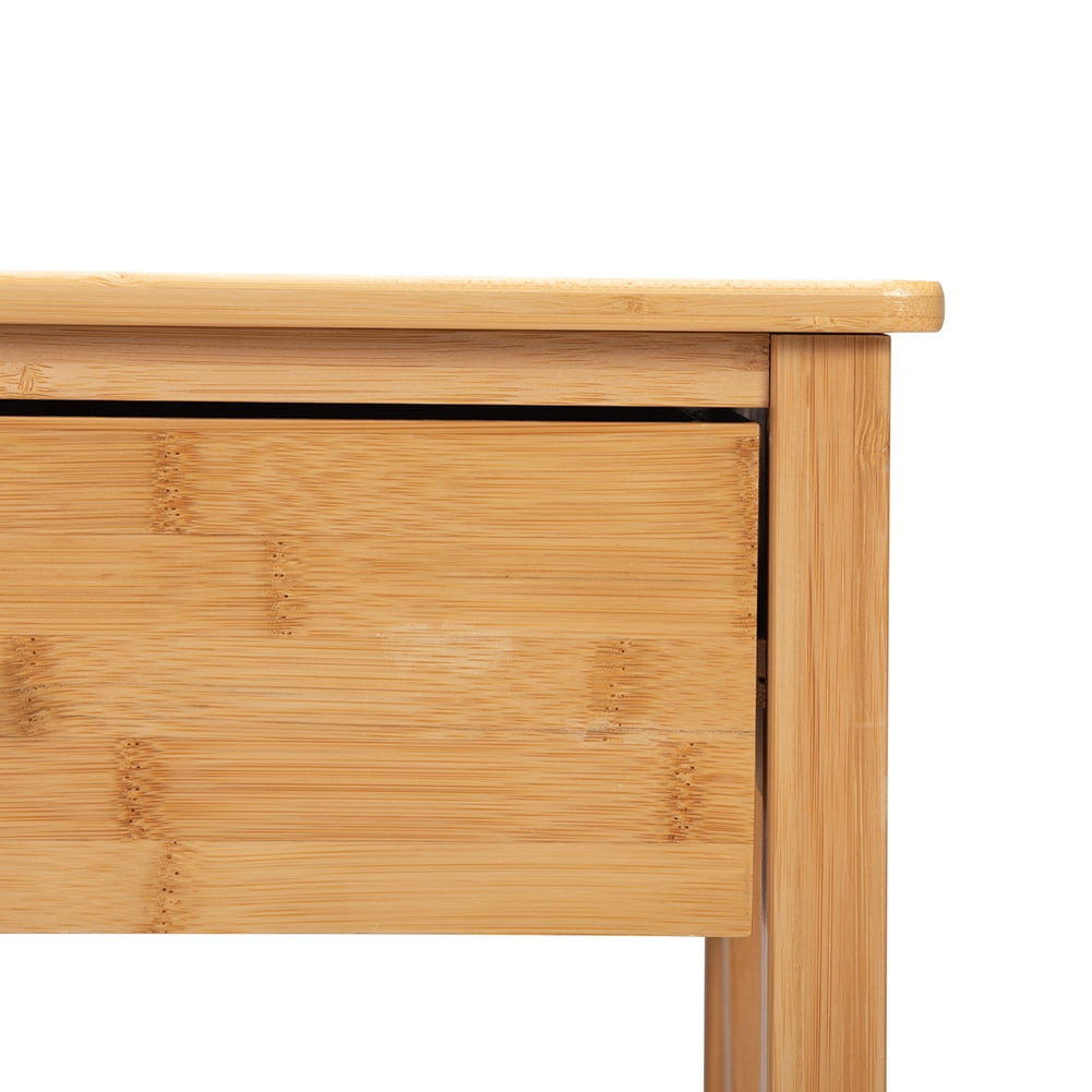 Set of 2 Farmhouse Bamboo Bedside Cupboard, Bedside Cabinets with Drawer and X-Side Shelf, Bedside Furniture for Bedroom, Living Room, Office, Natural Set of 2 Farmhouse Bamboo Bedside Cupboard, Bedside Cabinets with Drawer and X-Side Shelf, Bedside Furniture for Bedroom, Living Room, Office, Natural