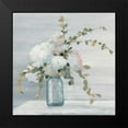 thumbnail image 2 of Purinton, Julia 15x15 Black Modern Framed Museum Art Print Titled - Morning Bouquet Blue Gray Crop, 2 of 5