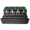 thumbnail image 2 of 8-Slot Battery Charger USB Powered AA/AAA/C/D Rechargeable Battery Charger with LCD Display, 2 of 8