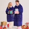 thumbnail image 6 of Catalonia Oversized Wearable Blanket Hoodie Sweatshirt, Comfortable Sherpa Lounging Pullover for Adults Men Women Teenagers Wife Girlfriend Gift, 6 of 6