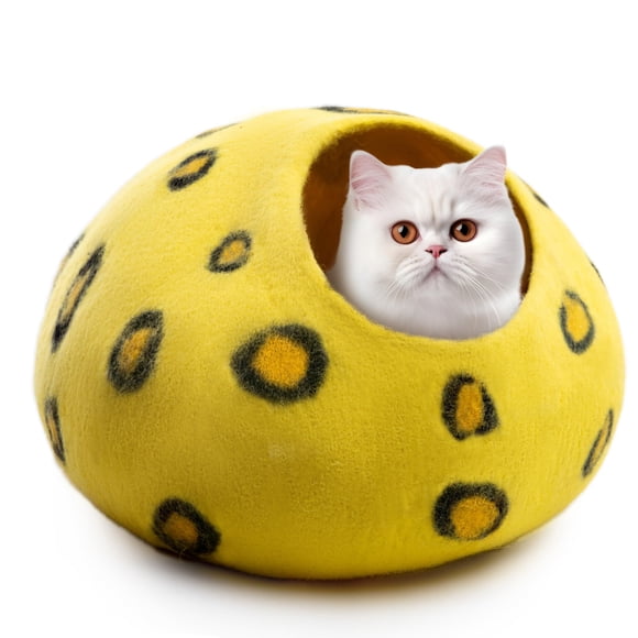 Lujoso estampado de guepardo de lana merino Cat Cave Woolygon