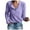Purple, variant on vigerkar Women's Waffle Knit Tunic Tops Loose Long Sleeve Button Up V Neck Henley Shirts (Wine, S)