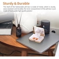 thumbnail image 3 of Portable Metal Travel Medicine Box/Storage Box (8 Compartments, Gold), 3 of 7