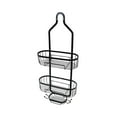 thumbnail image 5 of VAJUSO 3 Tier Shower Caddy Over Shower Head Stainless Steel Hanging Rack with Soap Holder & Hooks for Bathroom Organizer(Black, 23.62in Height), 5 of 6