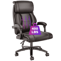 HomeZeer Executive Reclining Office Chair 400lbs, Leather Home Office Desk Chairs for Adults, Ergonomic High Back Computer Chair, Swivel Big and Tall Office Chair with Wheels, Brown