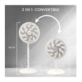 thumbnail image 3 of Ventilador 2 en 1 Tek  Pie y Escritorio 16 base 15 aspas 98 cm Blanco, 3 of 5