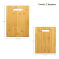 thumbnail image 3 of Totally Bamboo 2-Piece Cutting Board Set; 2 Assorted Sizes of Bamboo Wood Cutting Boards for Kitchen, 3 of 5