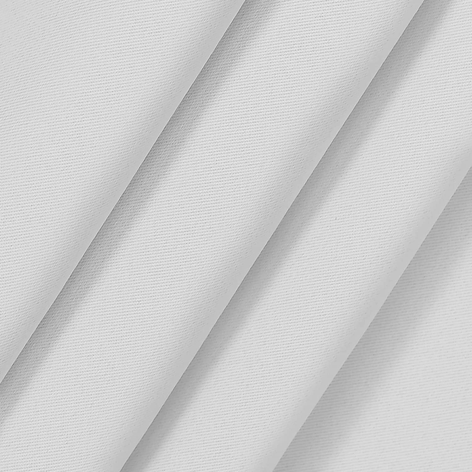 ECLIPSE Bradford Thermal Insulated Blackout Waterproof Grommet Curtain for Outdoor or Patio (1 Panel), 52 in x 95 in, Silver White