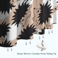 thumbnail image 6 of Black Cute Hedgehog Pattern Shower Curtain 84"x72" ,Bathroom Decorative Shower Curtains Set with 12 Hooks,Modern Waterproof Washable Shower Curtain, 6 of 6