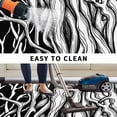 thumbnail image 4 of Black White Striped Outdoor Rug 4x6 Ft, Non Slip Washable Area Rug, Farmhouse Stripes Modern Abstract Art Patio Rugs Carpet Runner, Large Floor Mat for Indoor/Outdoor Deck Porch Camping, 4 of 8