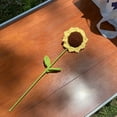 thumbnail image 4 of 2 uds flores artificiales tejidas a mano de ganchillo falso con tallo para decoración del hogar, boda, fiesta, oficina, 4 of 6