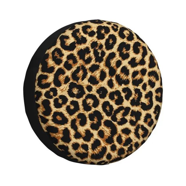 Animal Spare Tire Cover for Land Cruiser RV Tiger Tiger Car Wheel Protector Covers Leopard Print