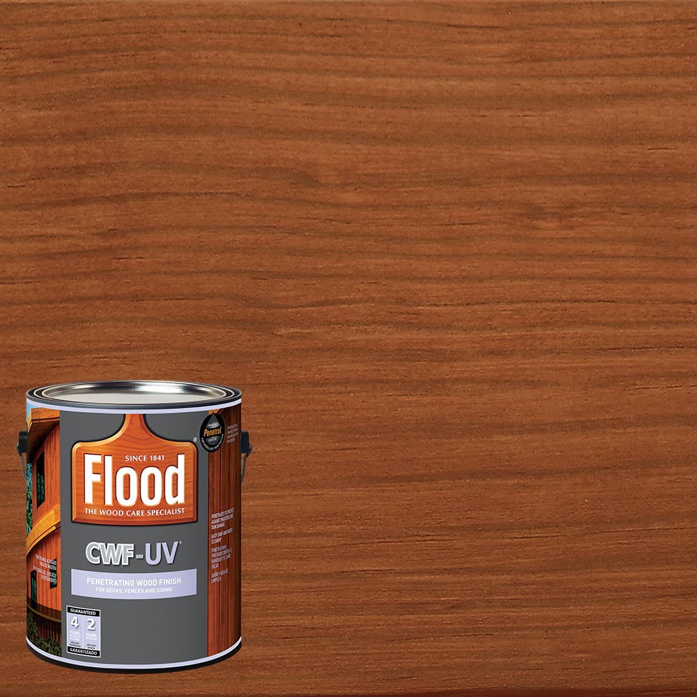 Flood CWFUV® Transparent Wood Stain, Redwood, 1 Gallon
