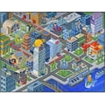 thumbnail image 2 of KC Cubs | Justice League Metropolis City Road Traffic Map Educational Learning & Fun Game Area Car Non Slip Rug Carpet for Kids and Children Bedroom, Classroom and Playroom, 2 of 6