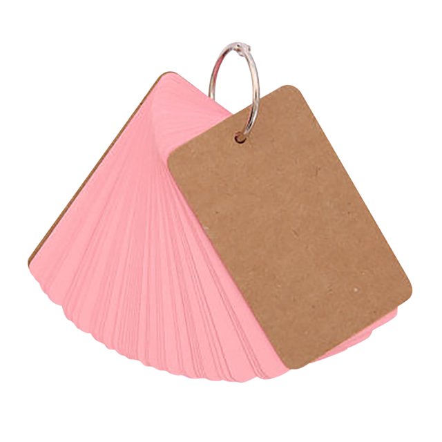 IMENGL Clearance! Delayuji Sticky Note 50 Sheets of 9.4Cmx5Cm Blank Page Kraft Paper Notebook Study Card Portable Notepad Diy Notebook One Size Pink
