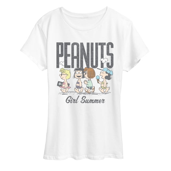 Peanuts - Girl Summer - Women's Short Sleeve Graphic T-Shirt