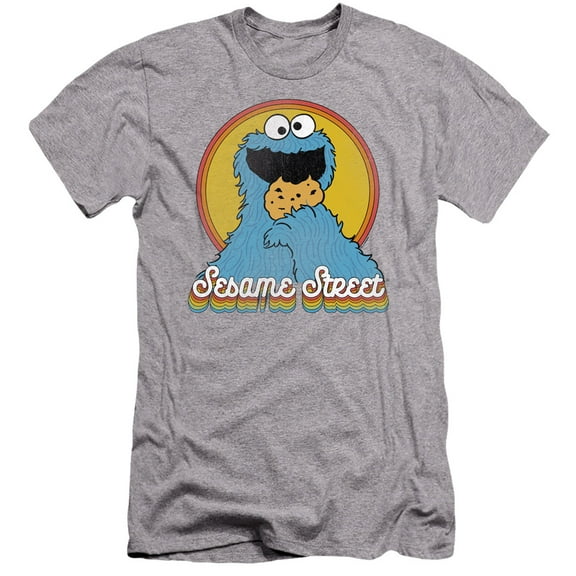 Sesame Street - Cookie Monster Layers - Premium Slim Fit Short Sleeve Shirt - XX-Large