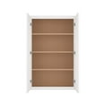 thumbnail image 5 of Furinno Shaker Wall Kitchen Cabinet 2-Door-3 Shelves, Ready to Assemble, 12 D x 27 W x 42 H, White, 5 of 7