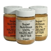 Cravers Hazelnut Butter Variety 3 Pack — Keto Friendly, No Palm Oil, Vegan, 12 Oz