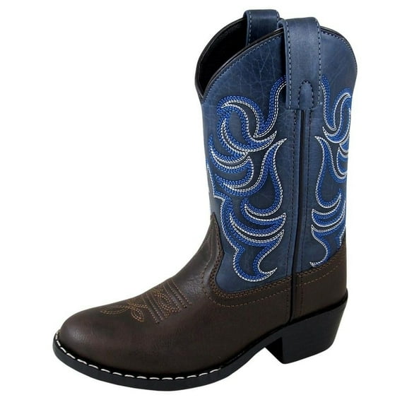 SMOKY MOUNTAIN BOOTS Toddler Monterey Western Boots, Color: Brown/Navy, Size: 5