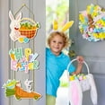 thumbnail image 2 of Décoration de Porte de Fête de Pâques - Pendentifs Lapin, Œuf et Poulet, 2 of 4