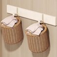 thumbnail image 2 of Gancho invisible para puerta de baño detrás del gancho para ropa plegable percha plegable para ropa, 2 of 11