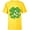 Yellow, variant on Disney Donald Duck 4-Leaf Clover Retro St. Patrick's Day - Short Sleeve T-Shirt for Kids - Customized-White