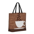 thumbnail image 2 of Xecao Coffee Cafe Cup for Tote Bag: spacious with inner pockets, ideal for work, shopping, or travel., 2 of 9