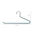 thumbnail image 2 of Toyvian 5-Pack Dark Green Plastic Pants Hangers with Anti-Scratch, Rust-Resistant Clothes Organizer for Closet, 2 of 8