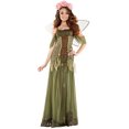 thumbnail image 2 of Falda larga de princesa hada de las flores, traje de ángel de elfo verde, disfraz de Cosplay para Halloween, ropa de actuación de hadas, 2 of 4